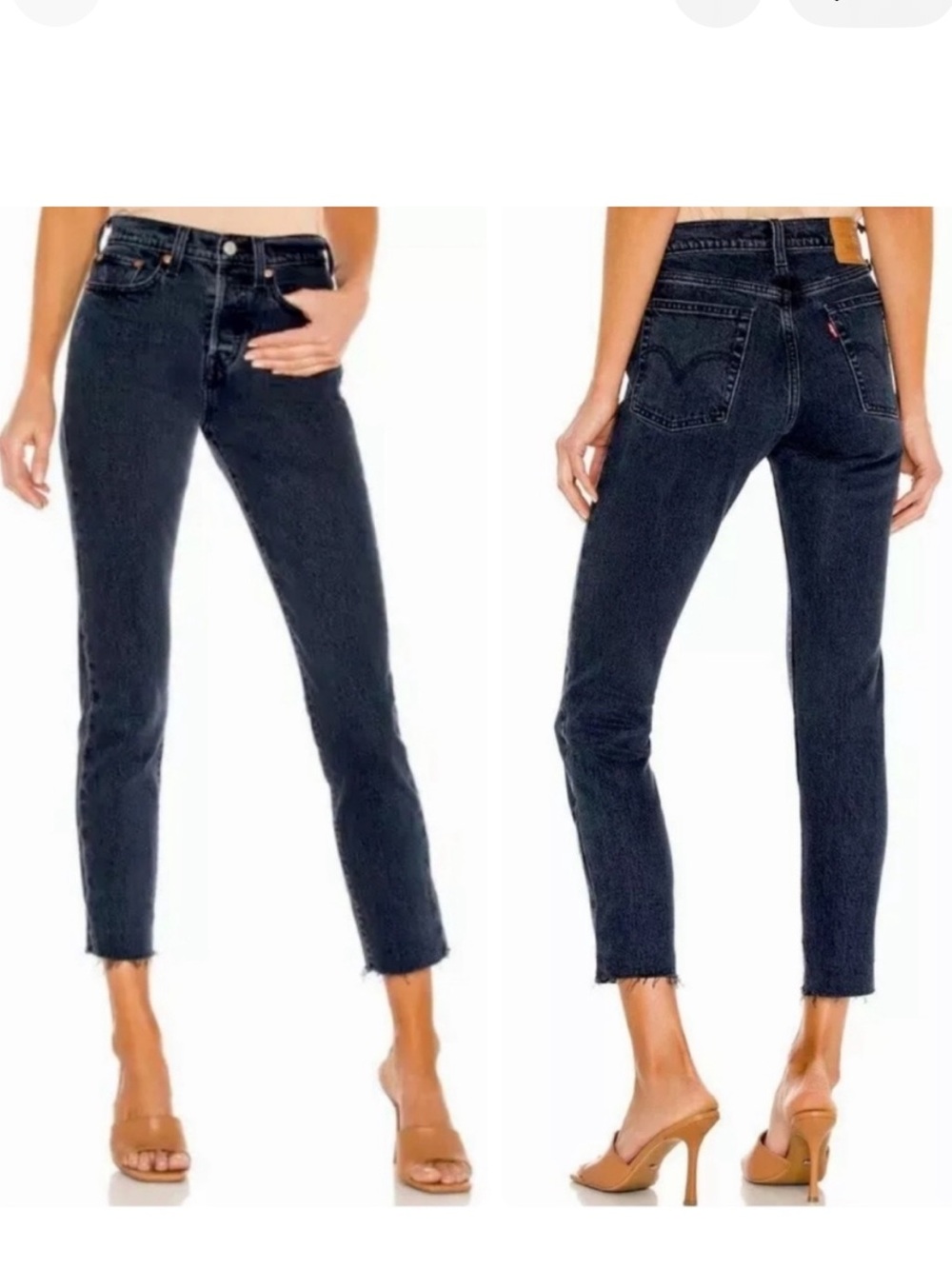 Levi’s Jeans - wedgies dark wash lightly distressed button fly